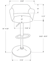 Monarch Specialties Polyester Bar Stool