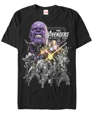 Marvel Men's Avengers Infinity War Group Shot Poster Short Sleeve T-Shirt