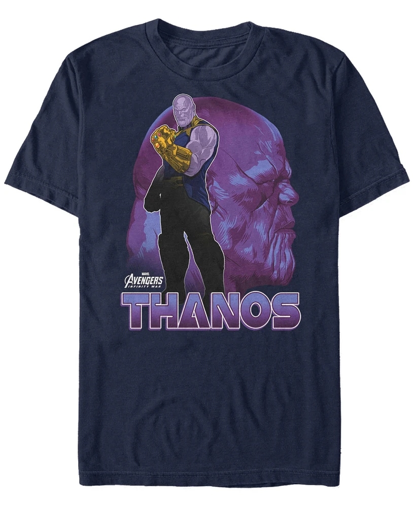 Marvel Men's Avengers Infinity War Thanos Strong Pose Short Sleeve T-Shirt
