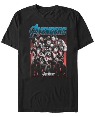 Marvel Men's Avengers Endgame Strong Stance Poster Short Sleeve T-Shirt