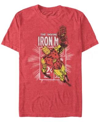 Marvel Men's Comic Collection Classic Iron Man Short Sleeve T-Shirt