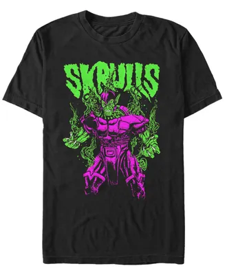Marvel Men's Comic Collection Neon Steaming Skrull Short Sleeve T-Shirt