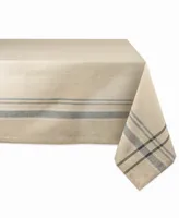 Chambray French Stripe Tablecloth 60" x 84"