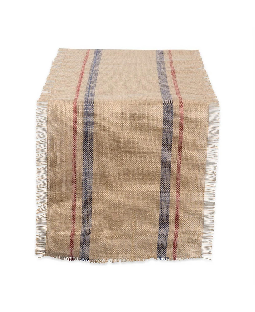 Design Imports Burlap Table Runner 14" x 108"