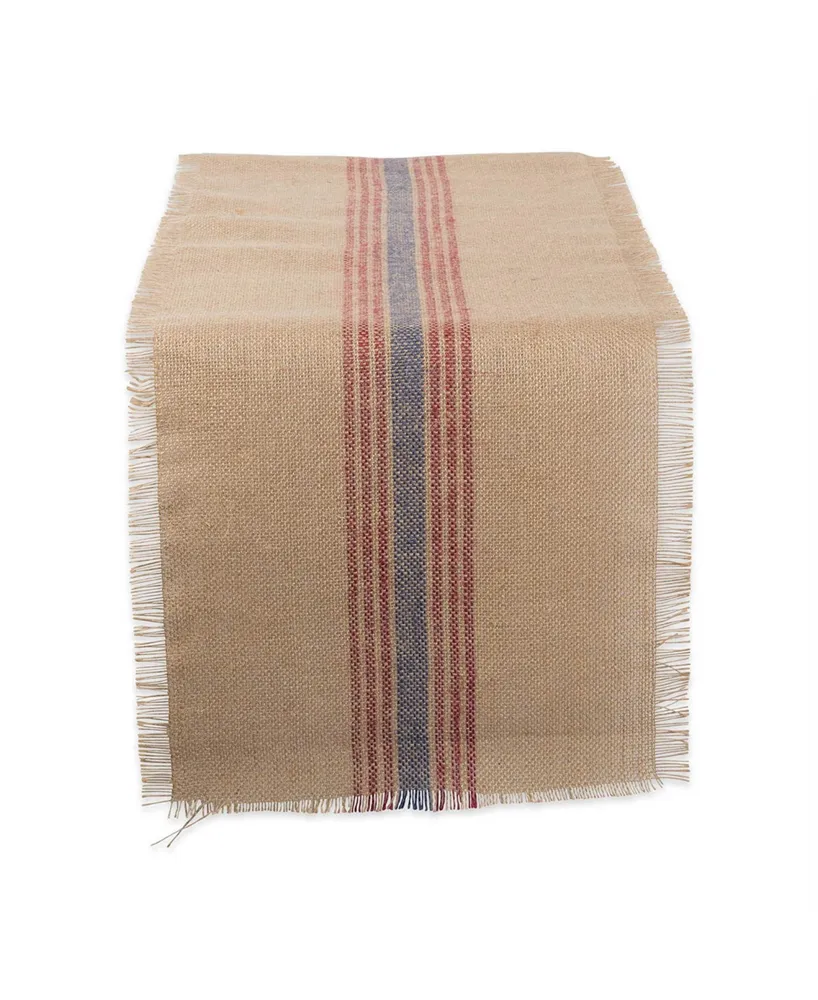 Design Imports Burlap Table Runner 14" x 108"