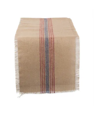 Design Imports Burlap Table Runner 14" x 108"