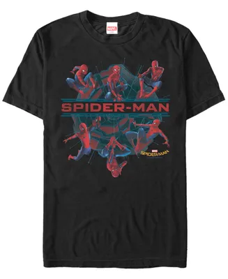 Marvel Men's Spider-Man Homecoming The Many Poses of Short Sleeve T-Shirt