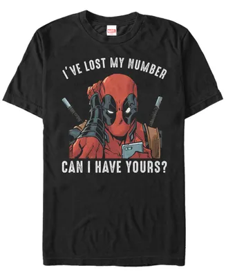 Marvel Men's Deadpool I Lost My Number Short Sleeve T-Shirt