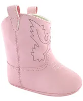 Baby Deer Girl Western Boot with Embroidery and Piping