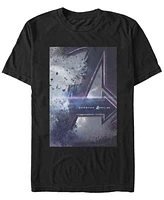 Marvel Men's Avengers Endgame Distorted Movie Poster Short Sleeve T-Shirt