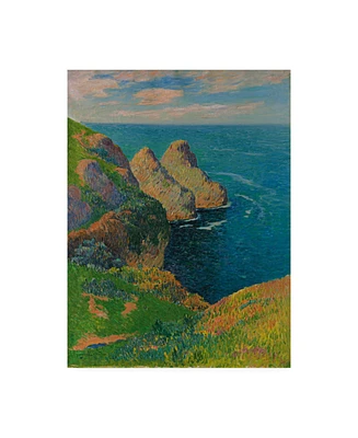 Henry Moret Les falaises au bord de la mer Canvas Art
