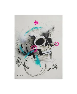 Taka Sudo Skull Bold Color Canvas Art