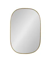 Kate and Laurel Caskill Rounded Rectangle Gold Leaf Wall Mirror - 24" x 36"