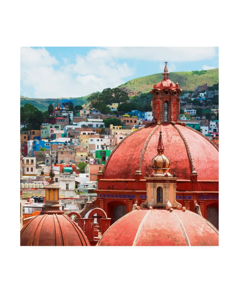 Philippe Hugonnard Viva Mexico 3 Guanajuato Church Domes Ii Canvas Art