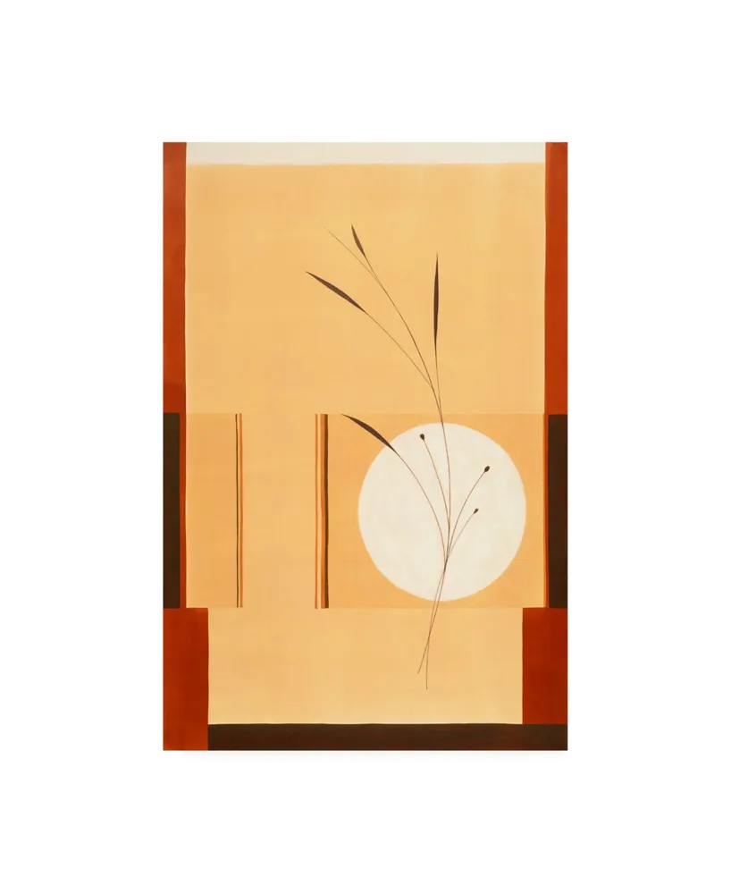 Pablo Esteban Grass on Tan Squares Canvas Art