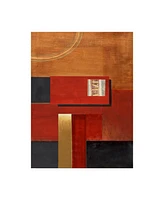Pablo Esteban Red Squares with Canvas Art