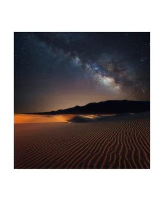 Darren White Photography Milky Way over Mesquite Dunes Canvas Art