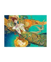 David Galchutt Rejoice Angel and Trumpet Canvas Art