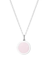 Auburn Jewelry Mini Xo Pendant Necklace in Sterling Silver and Enamel, 16" + 2" Extender