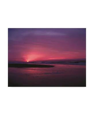 Kurt Shaffer Photographs Sunrise at Sunset Beach Canvas Art