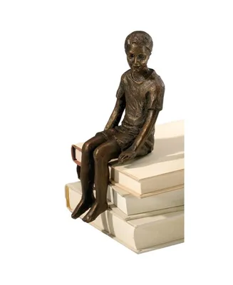 Cyan Design Boy Shelf Sitter Sculpture - Bronze