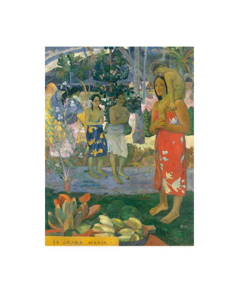 Paul Gauguin La Orana Maria (Hail Mary) Canvas Art - 19.5" x 26"