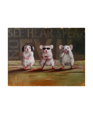 Lucia Hefferna Three Wise Mice Canvas Art