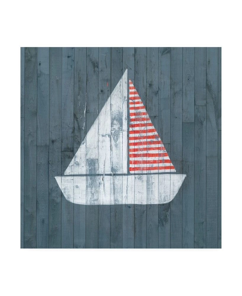 Grace Popp Nautical Plank I Canvas Art - 27" x 33"