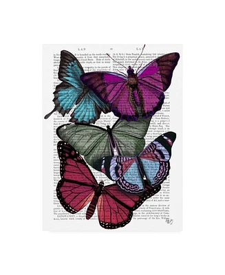 Fab Funky Big Bold Butterflies 3 Canvas Art