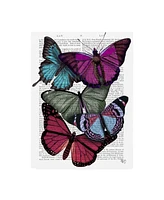 Fab Funky Big Bold Butterflies 3 Canvas Art