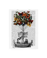 Fab Funky Butterfly Airship Canvas Art