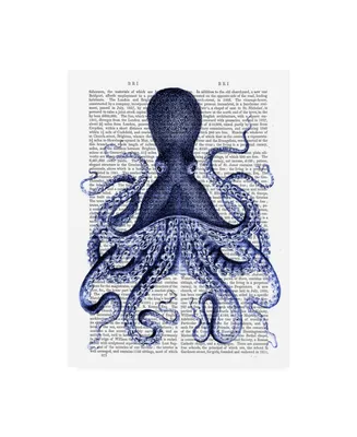 Fab Funky Blue Octopus 3 Canvas Art