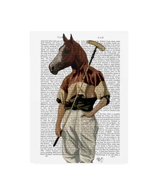 Fab Funky Polo Horse, Portrait Canvas Art