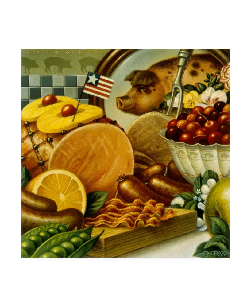 Dan Craig Pork Still Life Canvas Art