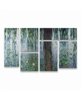 Claude Monet Waterlillies Multi Panel Art Set 6 Piece - 49" x 19"