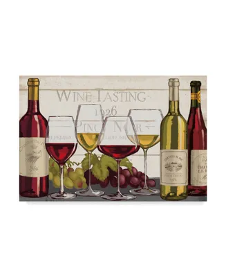 Janelle Penner Wine Tasting Red and White Canvas Art - 15" x 20"
