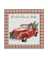 Anne Tavoletti Holiday on the Farm Vi Plaid Canvas Art - 20" x 25"