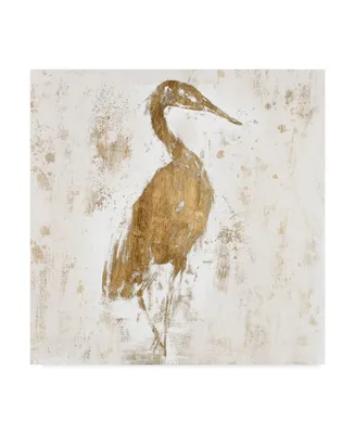 Jennifer Goldberger Gilded Heron I Canvas Art