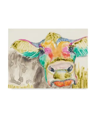 Jennifer Goldberger Hifi Cow Ii Canvas Art