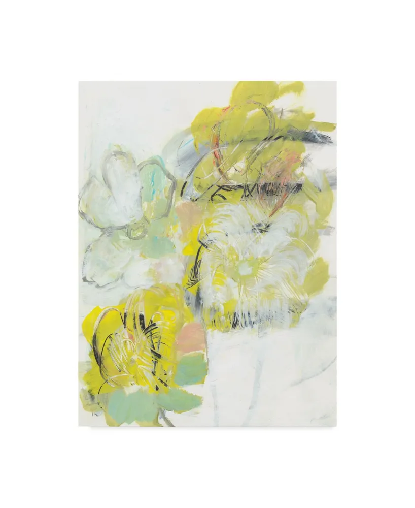 Jodi Fuchs Yellow Floral Abstract I Canvas Art