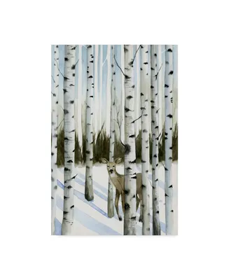 Grace Popp Deer in Snowfall Ii Canvas Art