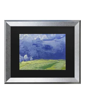 Vincent Van Gogh Wheatfields Under Thundercloud Matted Framed Art