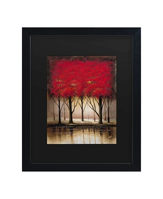 Masters Fine Art Serenade in Red Matted Framed Art - 15" x 20"