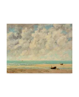 Gustave Courbet The Calm Sea Canvas Art - 37" x 49"