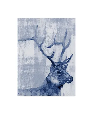 Jennifer Goldberger Indigo Elk Canvas Art