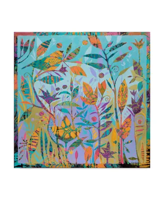 Sue Davis Enchanted Garden Abstract Modern Canvas Art - 27" x 33"