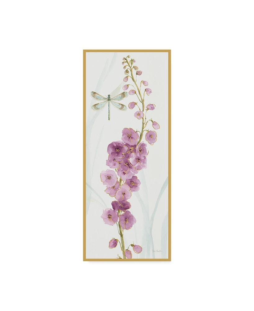 Lisa Audit Rainbow Seeds Flowers Vii Dragonfly Canvas Art - 15" x 20"