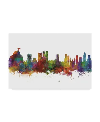 Michael Tompsett Rio De Janeiro Skyline Brazil Ii Canvas Art - 20" x 25"