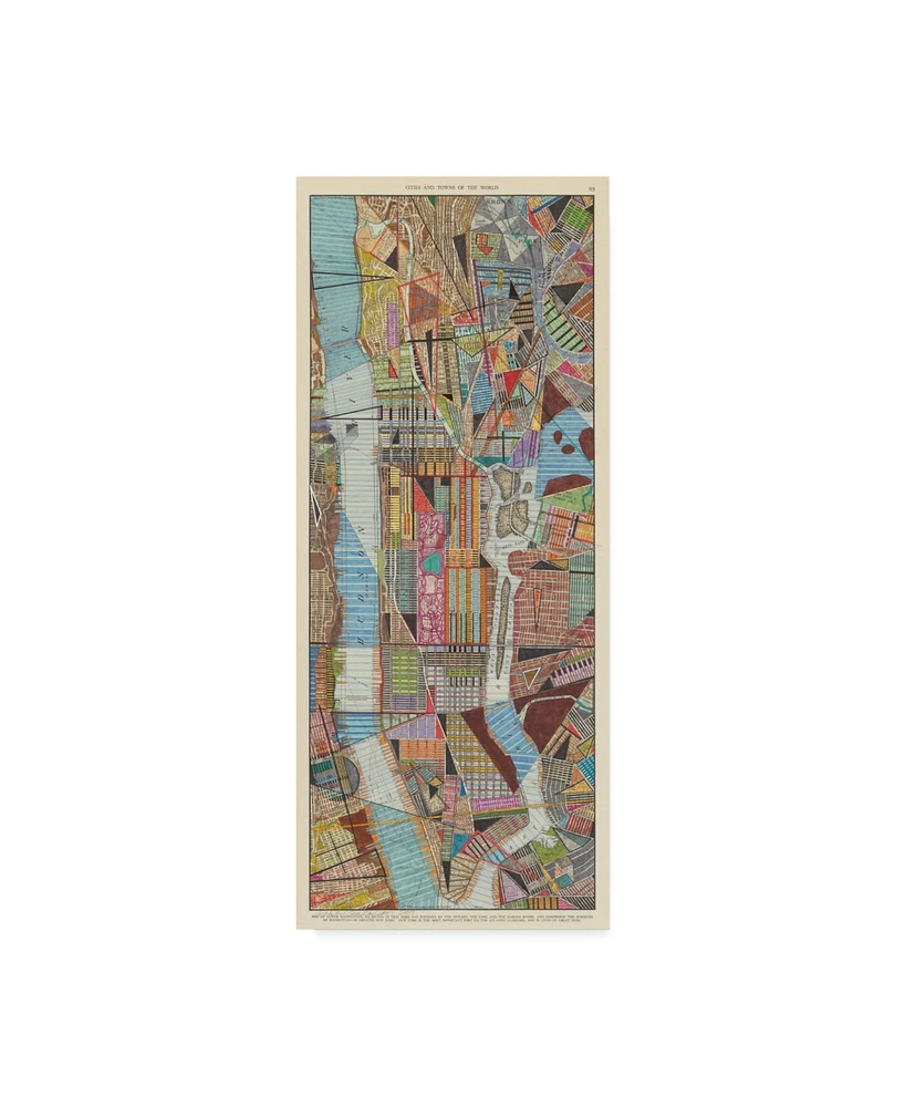 Nikki Galapon Modern Map of New York Iii Canvas Art - 15" x 20"