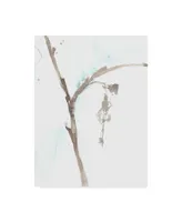 Jennifer Goldberger Ginkgo on Dusty Teal Viii Canvas Art - 15" x 20"